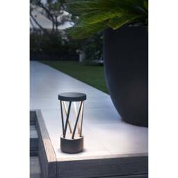 Twist Outdoor Led Dark Grey Pedestal Lamp 10W 3000K IP65 - thumbnail 2