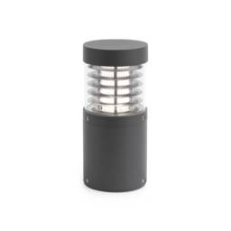 Giza LED Outdoor Pedestal Light Dark Grey IP54 - thumbnail 1