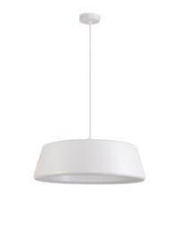 Perrysburg Single Large Ceiling Pendant, 1 Light Adjustable E27, Gloss White, Gloss White - thumbnail 5