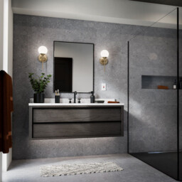 Kichler Benno Bathroom Wall Lamp Contemporary Champagne Bronze 3000K IP44 1x G9 - thumbnail 2