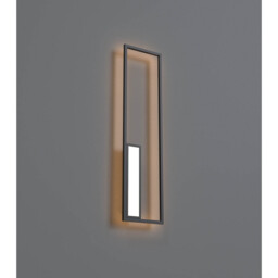 Boutique Rectangle Wall Lamp, Dimmable, 50W LED, 3000K, 2740lm, Black, 3yrs Warranty - thumbnail 2
