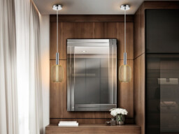 Micrón Petit Hanging Bright Gold Mesh Chrome LED Pendant, 450lm 3000K - thumbnail 2