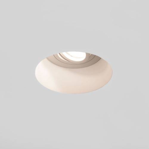 Blanco Round Adjustable Recessed Spotlight Plaster, GU10