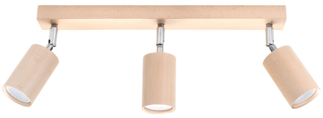 Berg Spotlight Bars Flush Light Natural Wood GU10 - image 1
