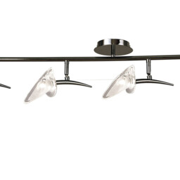 Flavia Linear Spot Light 3 Light G9 With Adjustable Heads, Black Chrome - thumbnail 3