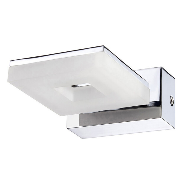 Marc Wall Lamp 1 Light 5W LED 3000K IP44, 450lm, Polished Chrome/Frosted Acrylic - image 1