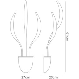 Llamas Wall Lamp 3 Light G4 White, NOT LED/CFL Compatible - thumbnail 3