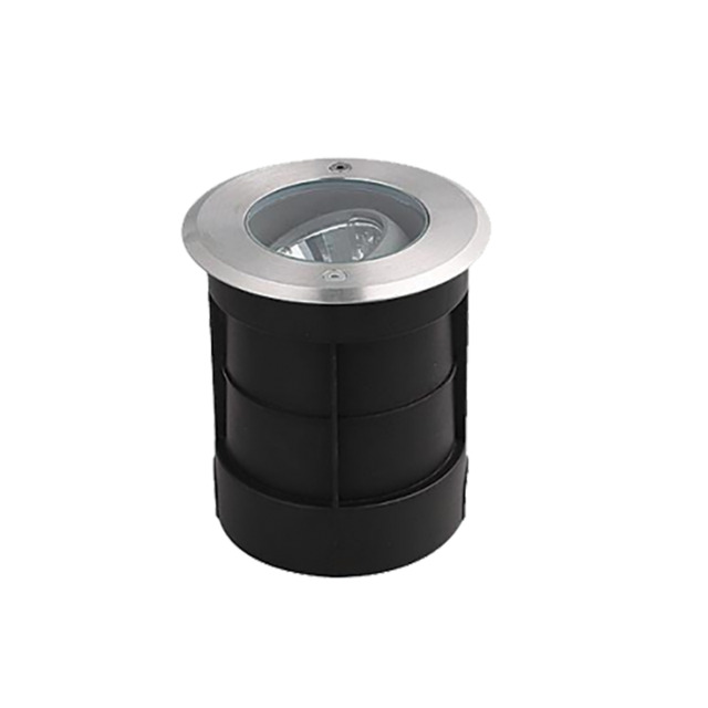 Zambelis 13cm Outdoor Recessed Ground Light Stainless Steel LED 3000K IP67 - image 1