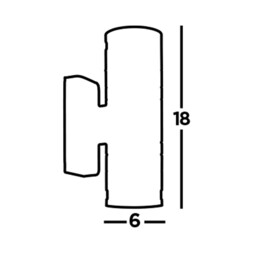 2 Light Outdoor Up Down Wall Light Stainless Steel IP44, GU10 - thumbnail 3