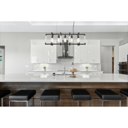 Canto Rectangular Pendant 5 Light E27 Graphite/Acrylic - thumbnail 3