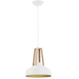 Trix Dome Pendant Ceiling Light White, 34cm, 1x E27