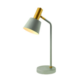 Vyronas Desk Task Lamp Grey Matt - Gold Matt 1xE14