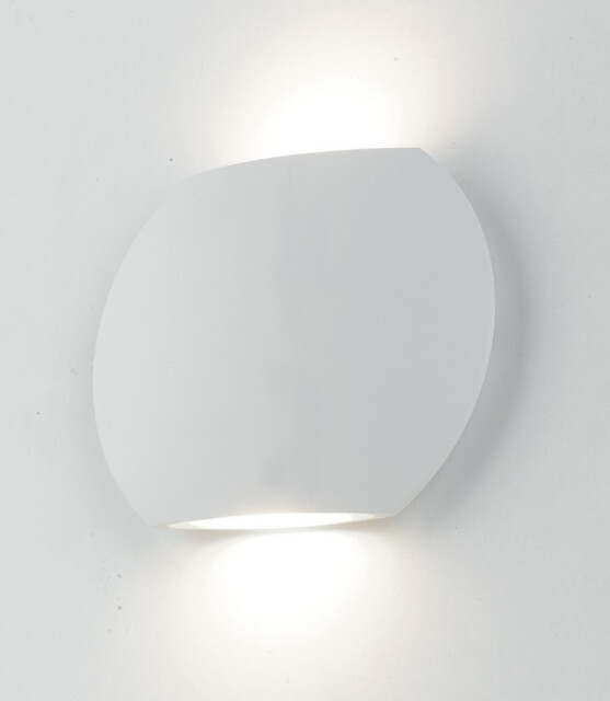 MIURA Outdoor LED 2 Light Up Down Light White, IP54 520lm 3000K 16x12.8x3.5cm - image 1