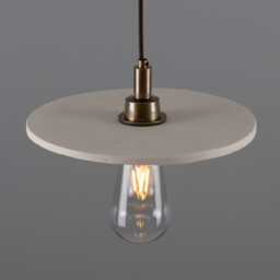 Bog Bathroom Oak, Matte White Striped, Antique Brass, IP44 - thumbnail 2