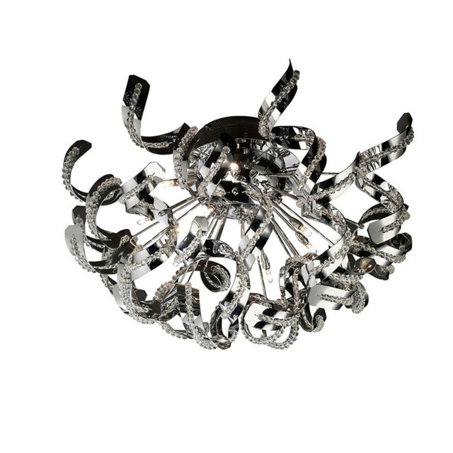 Esme Ceiling 20 Light G4 Polished Chrome/Crystal, NOT LED/CFL Compatible - image 1