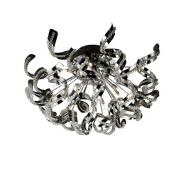 Esme Ceiling 20 Light G4 Polished Chrome/Crystal, NOT LED/CFL Compatible - thumbnail 1