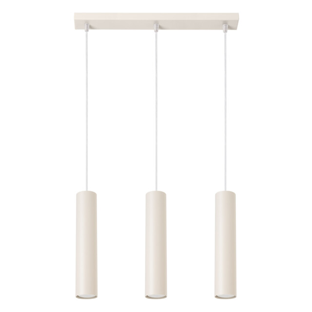 Lagos Loft Bar Pendant 3 Light Beige - image 1