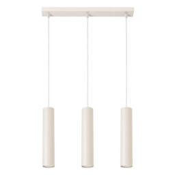 Lagos Loft Bar Pendant 3 Light Beige - thumbnail 1