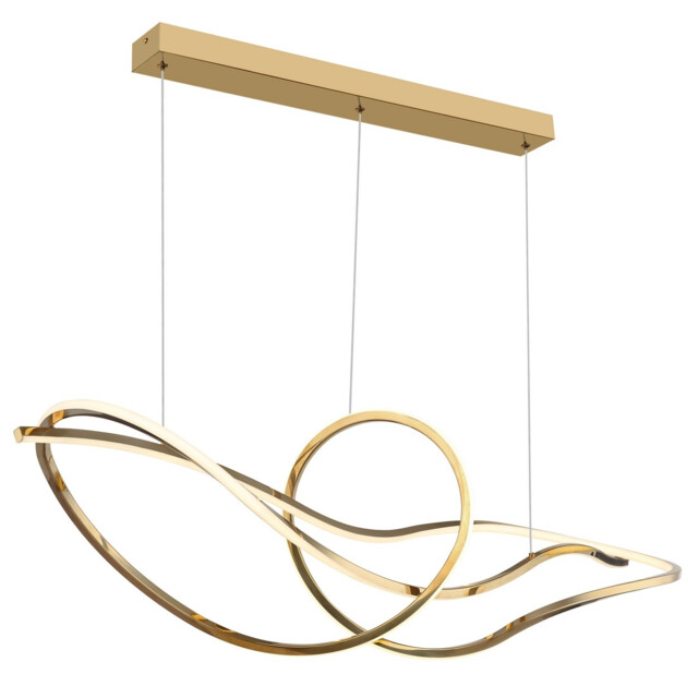 Iduna Pendant Ceiling Light Gold LED 2700/6000K - image 1