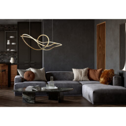 Iduna Pendant Ceiling Light Gold LED 2700/6000K - thumbnail 2