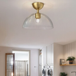 Alora Mood Jude Bowl Semi Flush Ceiling Light Contemporary Brushed Gold 1x E27 - thumbnail 5