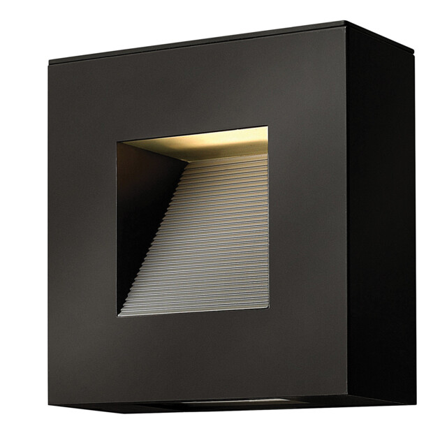 Luna LED 2 Light Outdoor Wall Light Satin Black IP44 - image 1