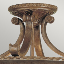 Stirling Castle 2 Light Semi Flush Ceiling Light British Bronze, E27 - thumbnail 2