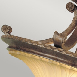 Stirling Castle 2 Light Semi Flush Ceiling Light British Bronze, E27 - thumbnail 3