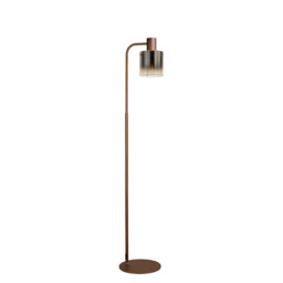 Ghent Floor Lamp, 1 Light E27, Mocha / Smoke Fade Glass - thumbnail 5