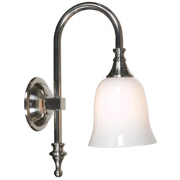 Classic Bathroom Wall Light Satin Nickel IP44