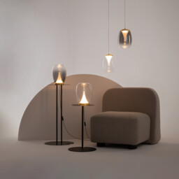 Splash Modern Dome Pendant Ceiling Light Gold 3000K 620lm Glass Shade - thumbnail 3