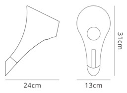 Ora Wall Lamp 1 Light E27, Gloss White, White Acrylic, Polished Chrome - thumbnail 2