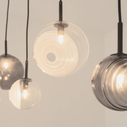 Sylion Bar Pendant Ceiling Light Black Matt -Clear Frost White & Smoked Glass 5xG9 LED - thumbnail 3