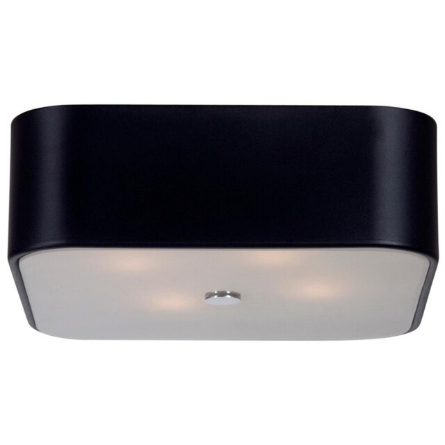 Quadro Cylindrical Ceiling Light Black