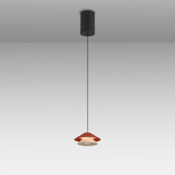 Piccola 13cm Rise & Fall Pendant, 5W LED, 3000K, 550lm, Orange, 3yrs Warranty - thumbnail 2