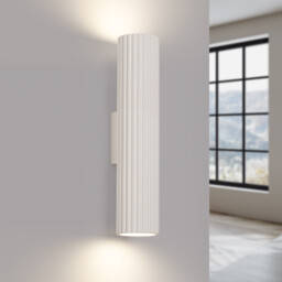 Karbon Minimalist Up Down Wall Lamp 30cm Beige - thumbnail 3