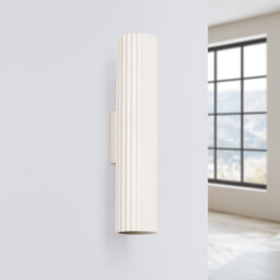 Karbon Minimalist Up Down Wall Lamp 30cm Beige - thumbnail 2
