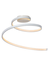 Maxence Modern Flush Ceiling Light - Ø 46cm - LED Dim. - 1x24W 3000K - 3 StepDim - White