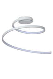 Maxence Modern Flush Ceiling Light - Ø 46cm - LED Dim. - 1x24W 3000K - 3 StepDim - White - thumbnail 3