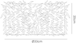 Arqus Feather Shade White 330mm x 200mm - thumbnail 3