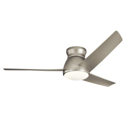 Kichler Eris 3 Blade 152cm Ceiling Fan with LED Light Brushed Nickel IP44 Remote Control - thumbnail 1