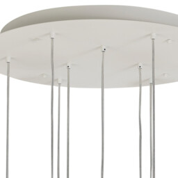 Galaxia Pendant Square, 9 Light E27, White / Grey / Red Cement, White Base & Cable - thumbnail 3