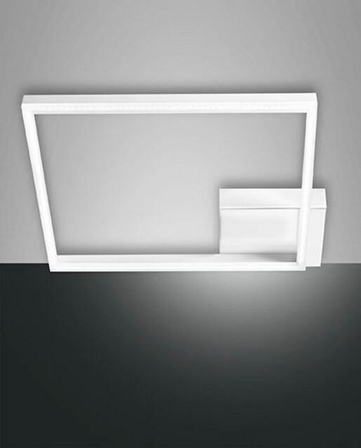 Bard Integrated LED Semi Flush Light White Glass - image 1