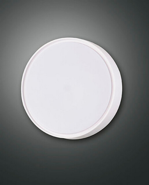 Hatton LED Outdoor Flush White Glass, IP65
