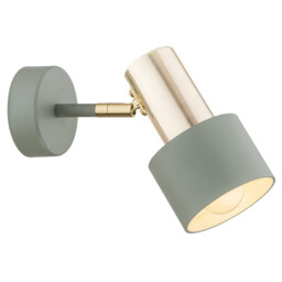 Doria Single Spotlight Siege Structure, Brass Elements - thumbnail 1