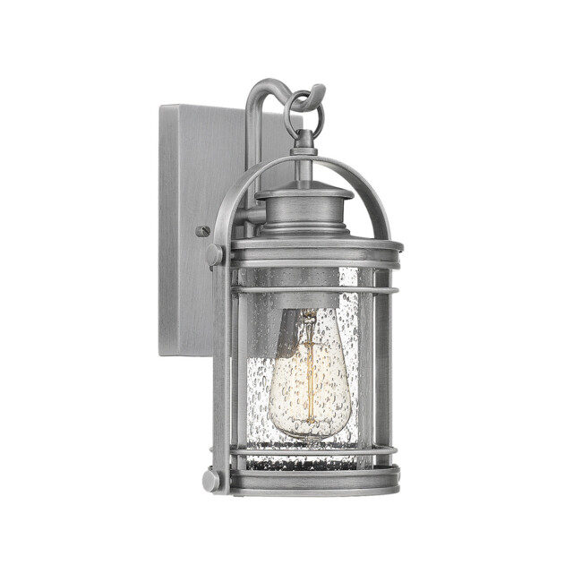 Quoizel Booker Outdoor Wall Lantern Industrial Aluminium, IP44 - image 1