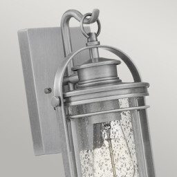 Quoizel Booker Outdoor Wall Lantern Industrial Aluminium, IP44 - thumbnail 2