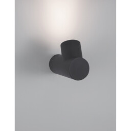 Ramo Outdoor Modern Wall Lamp Dark Grey Aluminium Glass LED GU10 1x7W IP65 - thumbnail 5