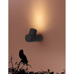 Ramo Outdoor Modern Wall Lamp Dark Grey Aluminium Glass LED GU10 1x7W IP65 - thumbnail 2