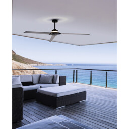 Brisa 20W LED Dimmable Ceiling Light With 40W Reversible Fan, 2700-5000K , Black, IP44, 5yrs Warranty - thumbnail 3